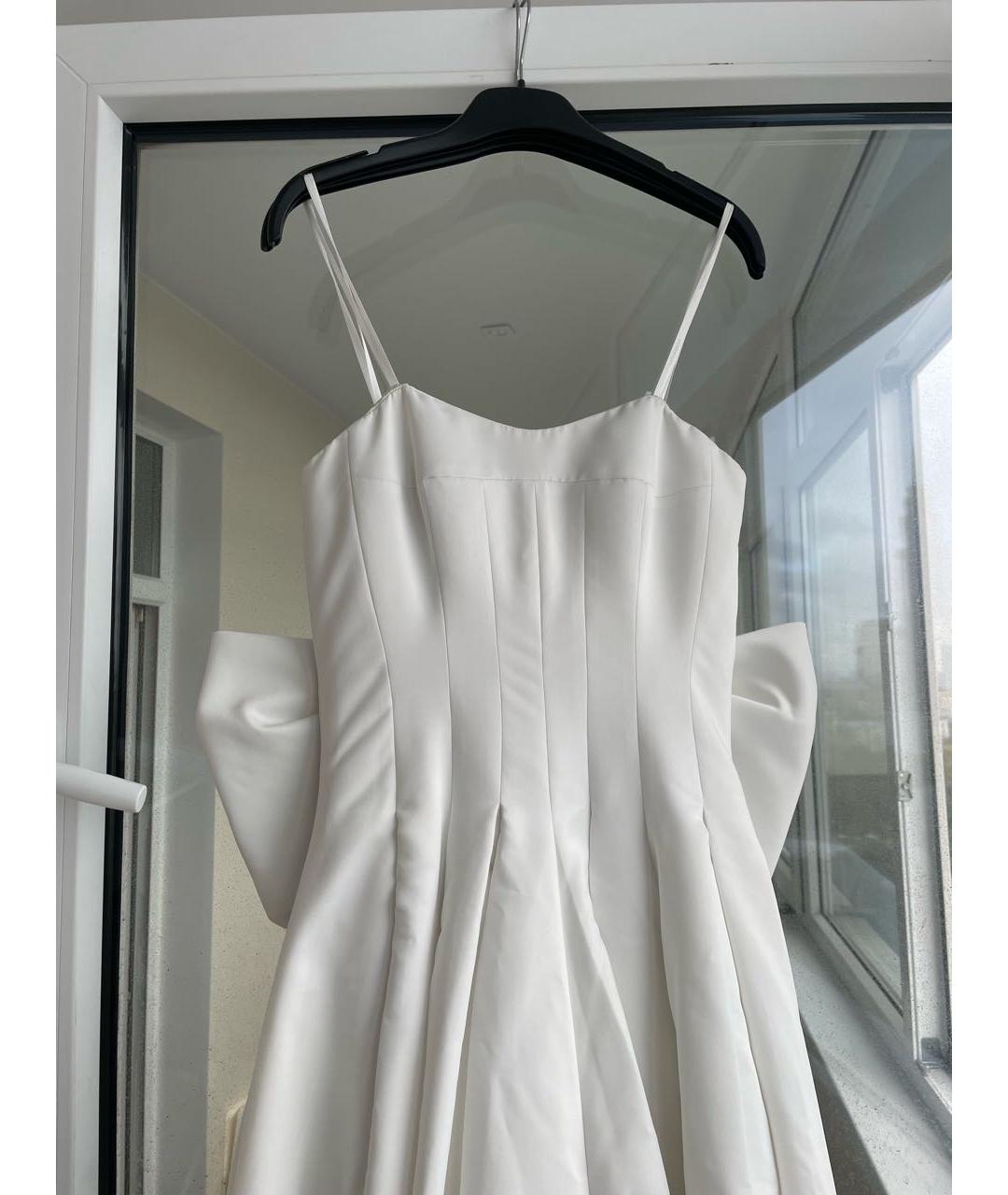 VIKTOR & ROLF Белое полиэстеровое свадебное платье, фото 4