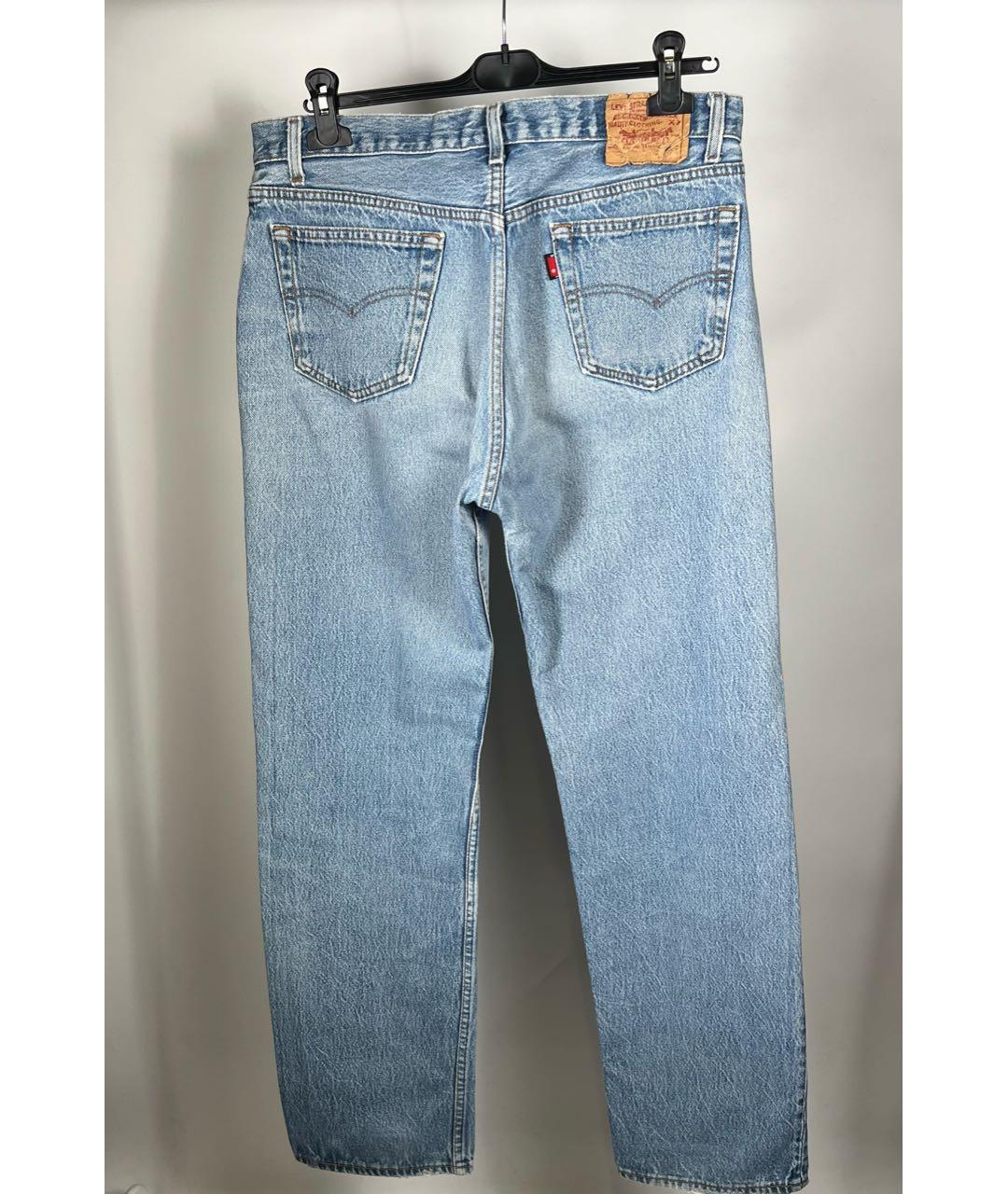 VETEMENTS Голубые хлопковые прямые джинсы, фото 2
