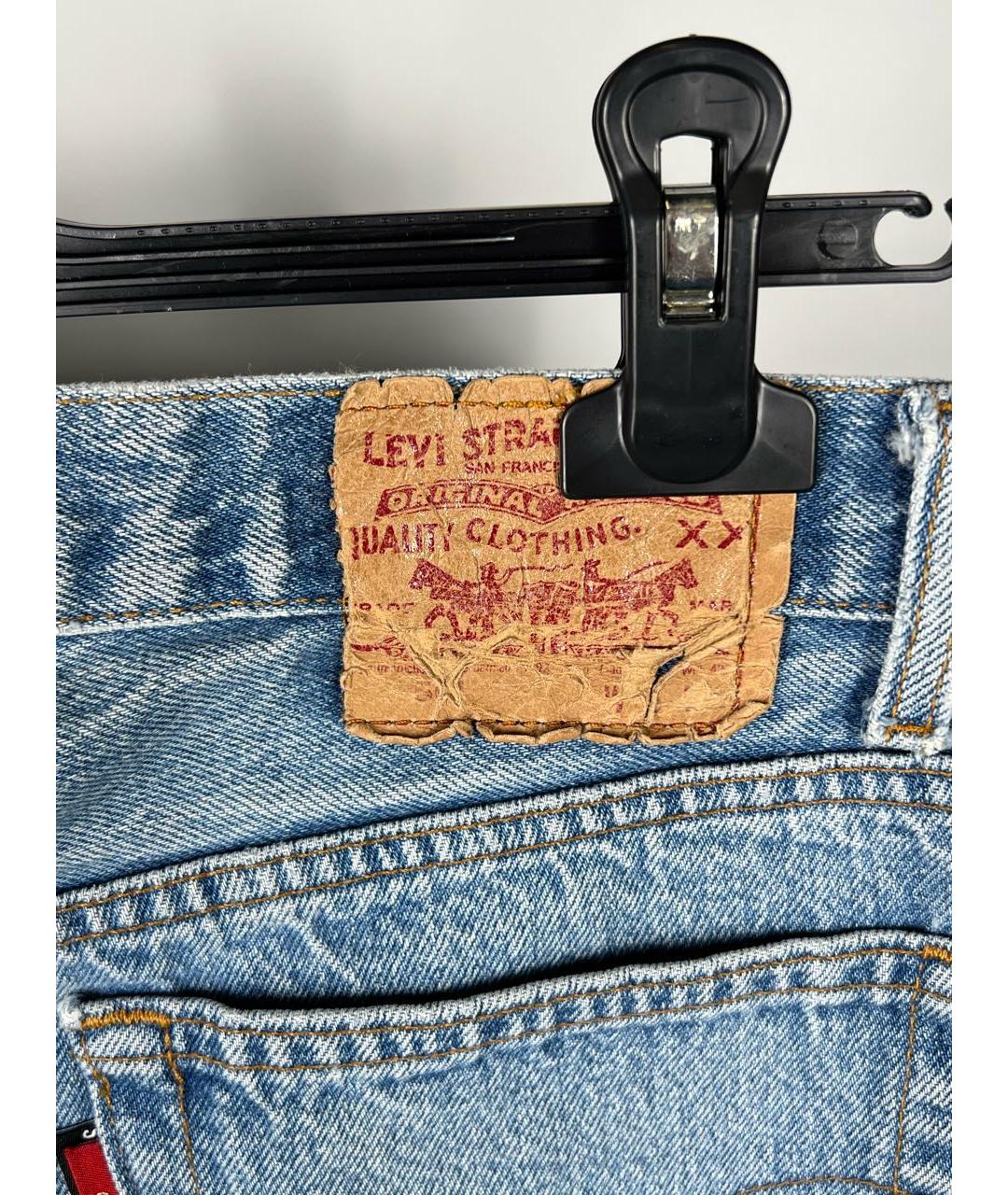 VETEMENTS Голубые хлопковые прямые джинсы, фото 4