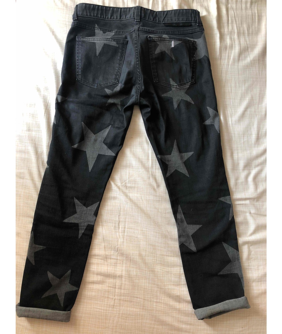 STELLA MCCARTNEY Серые хлопко-эластановые прямые джинсы, фото 2
