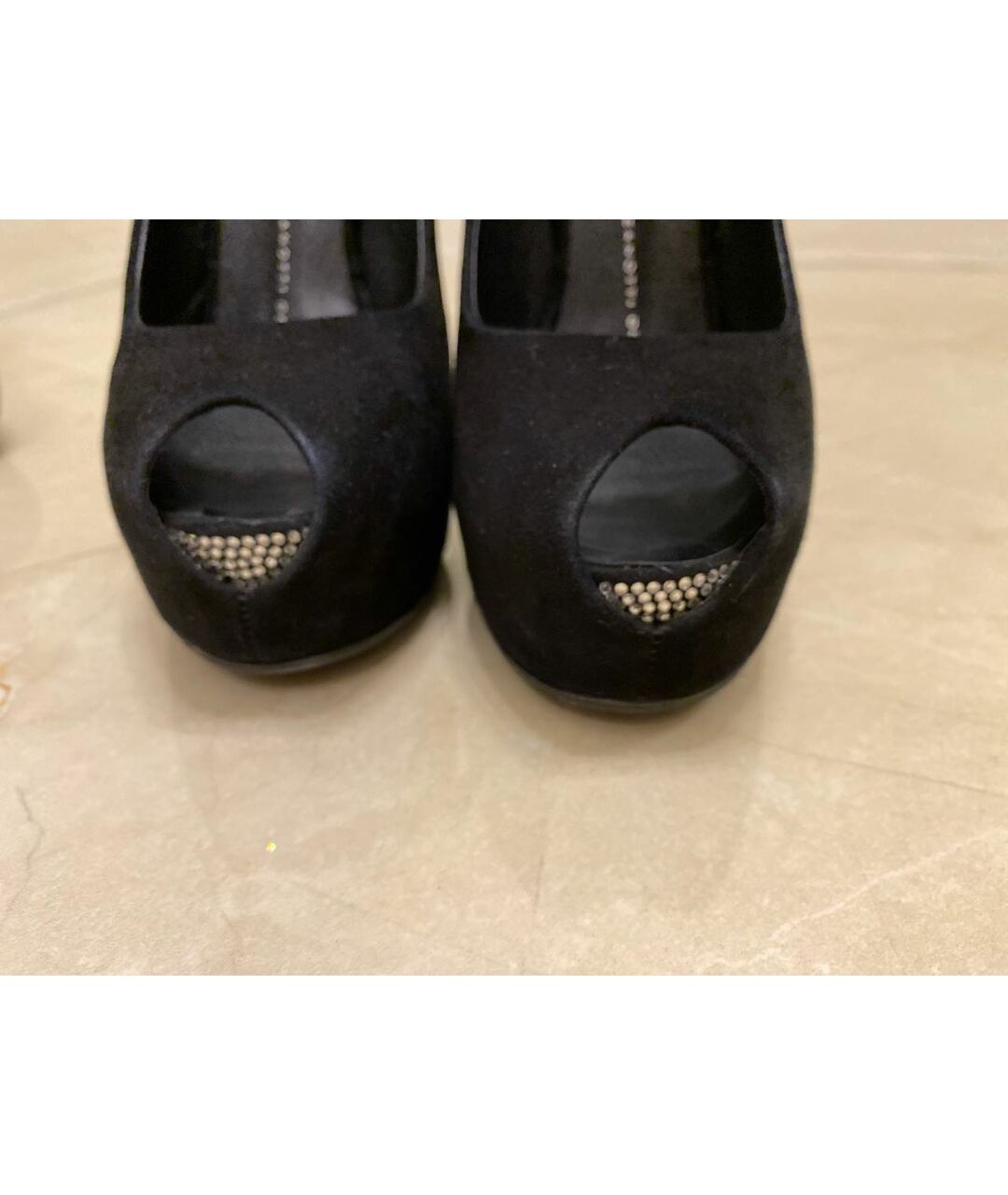 GIUSEPPE ZANOTTI DESIGN Черные замшевые туфли, фото 5