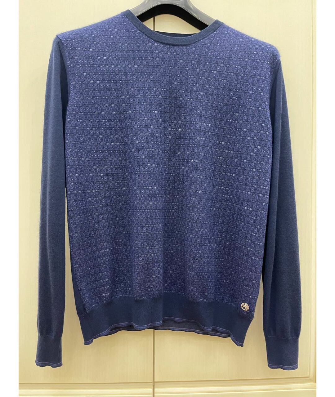 STEFANO RICCI Синий кашемировый джемпер / свитер, фото 7