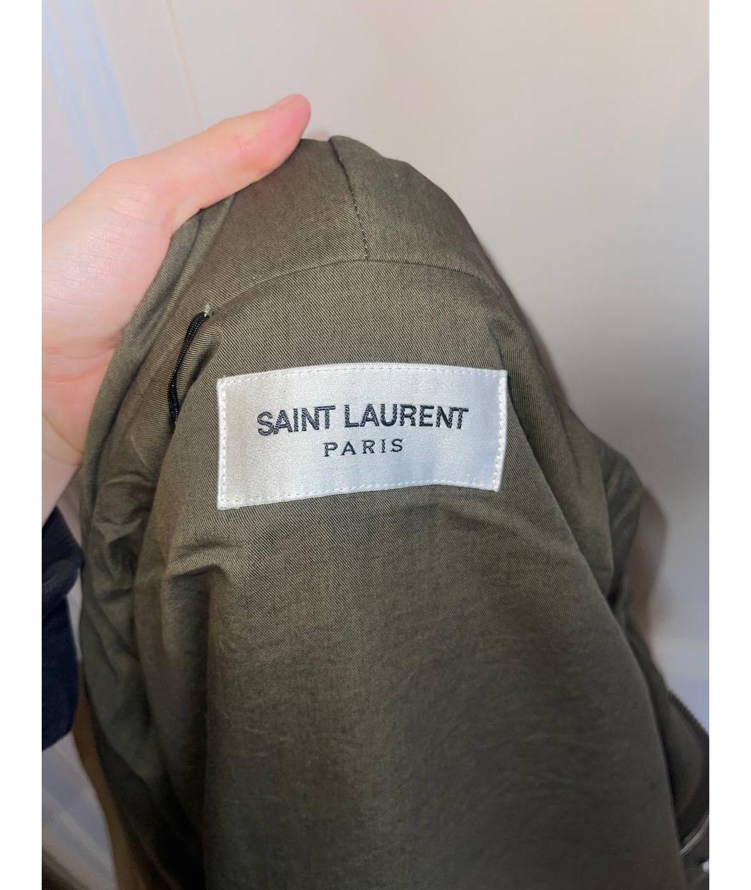 SAINT LAURENT Хаки парка, фото 6