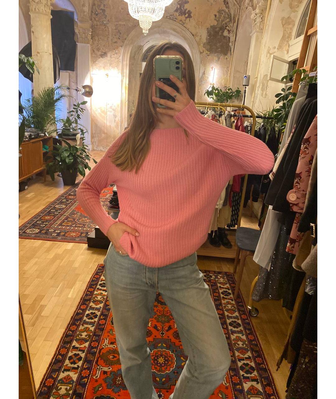 MIU MIU Розовый джемпер / свитер, фото 6