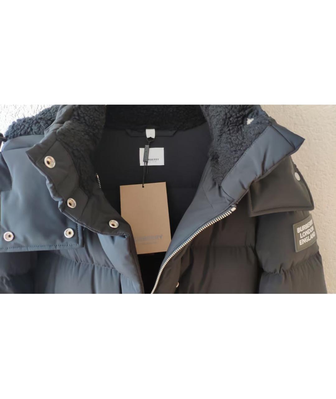 BURBERRY Черный пуховик, фото 5