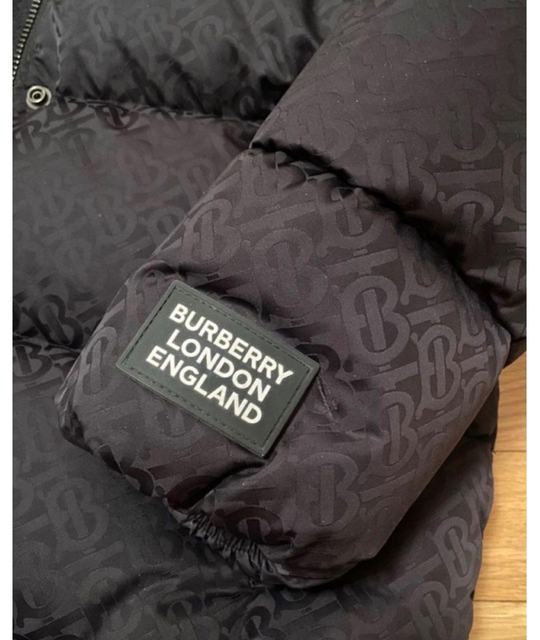 BURBERRY Черный пуховик, фото 4