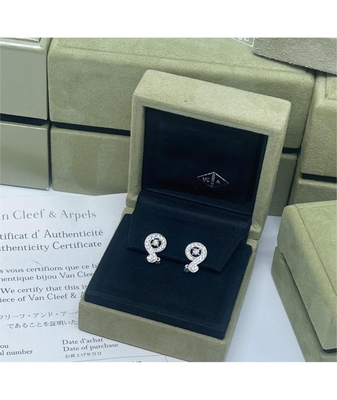 VAN CLEEF & ARPELS Белые серьги из белого золота, фото 2