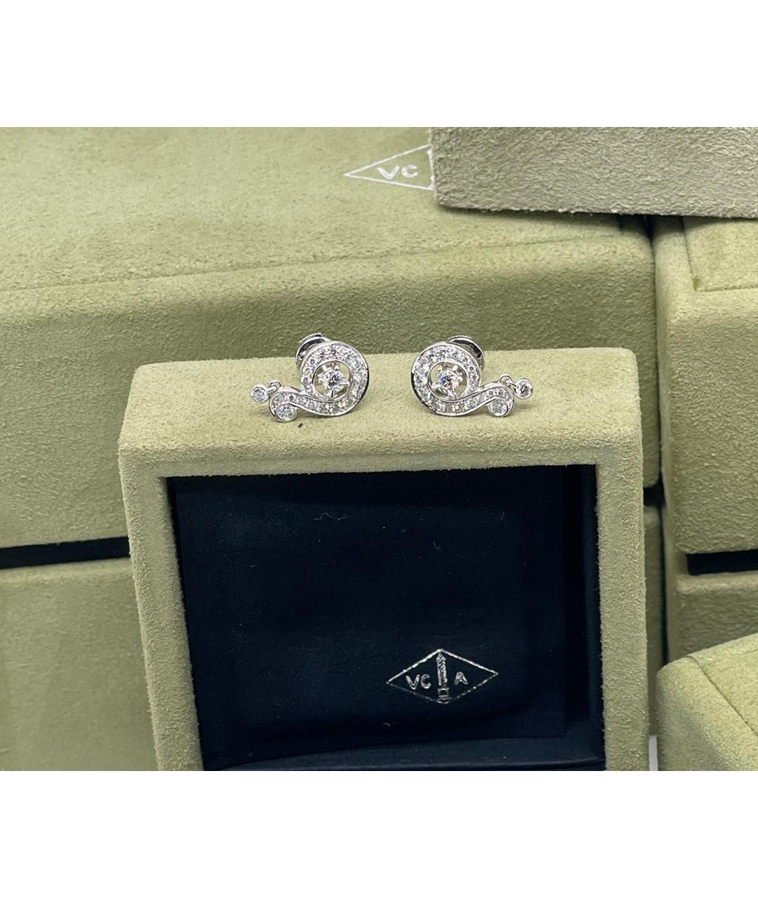 VAN CLEEF & ARPELS Белые серьги из белого золота, фото 3