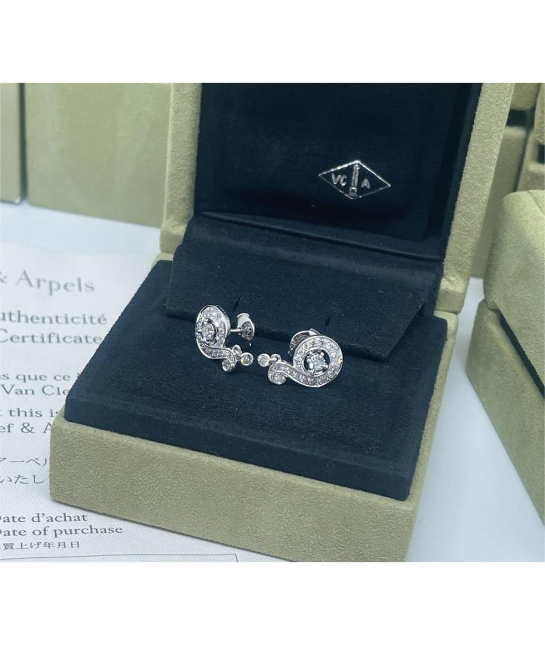 VAN CLEEF & ARPELS Белые серьги из белого золота, фото 6