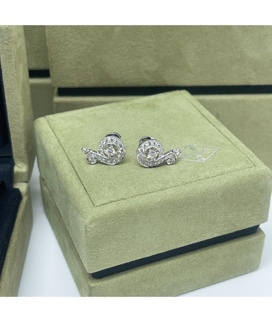 VAN CLEEF & ARPELS Белые серьги из белого золота, фото 5