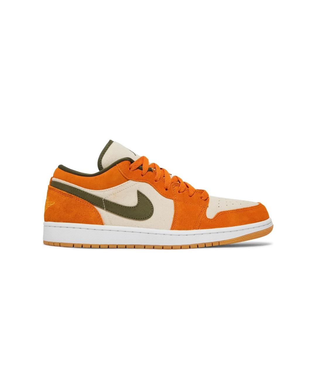 JORDAN Оранжевое низкие кроссовки / кеды, фото 1