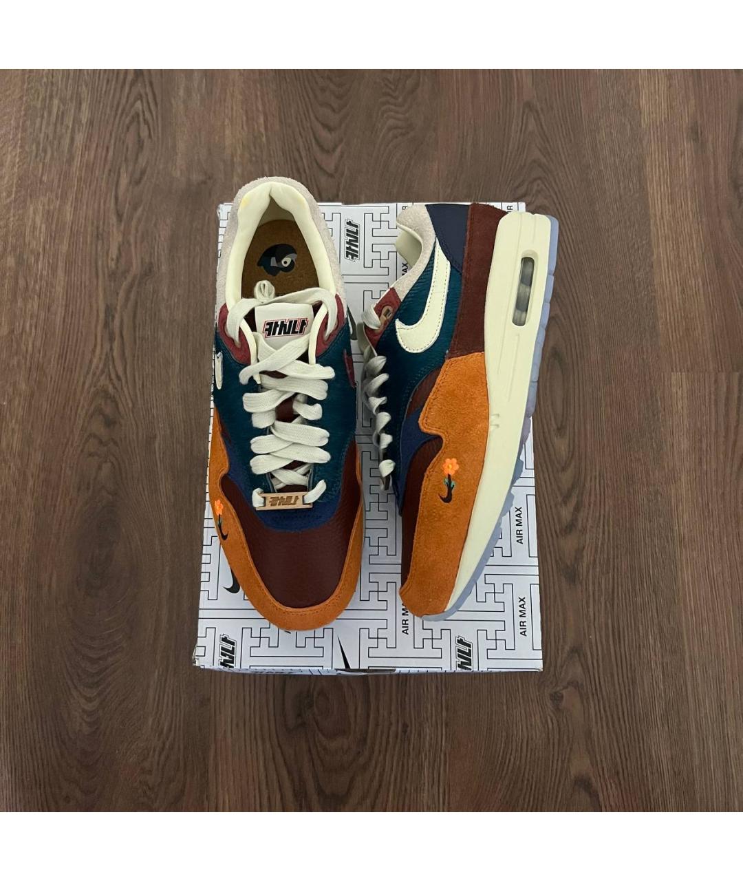 NIKE Мульти замшевые низкие кроссовки / кеды, фото 3