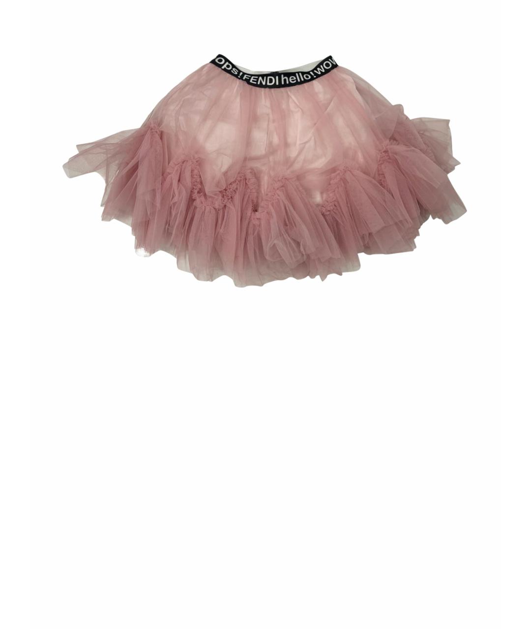 FENDI KIDS Розовая юбка, фото 1