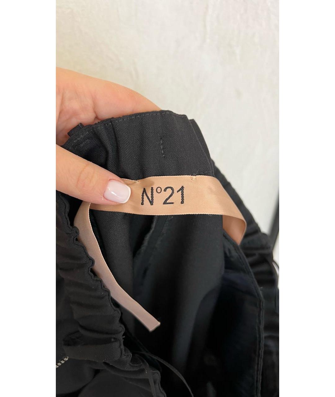 NO. 21 Черные прямые брюки, фото 3