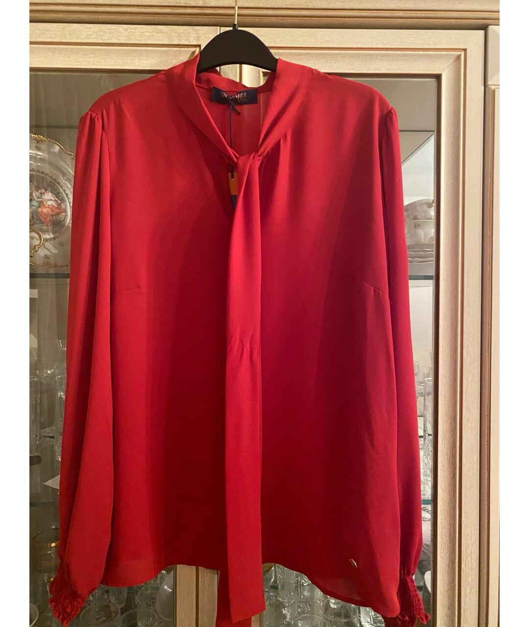 TRUSSARDI Красная полиэстеровая рубашка, фото 2