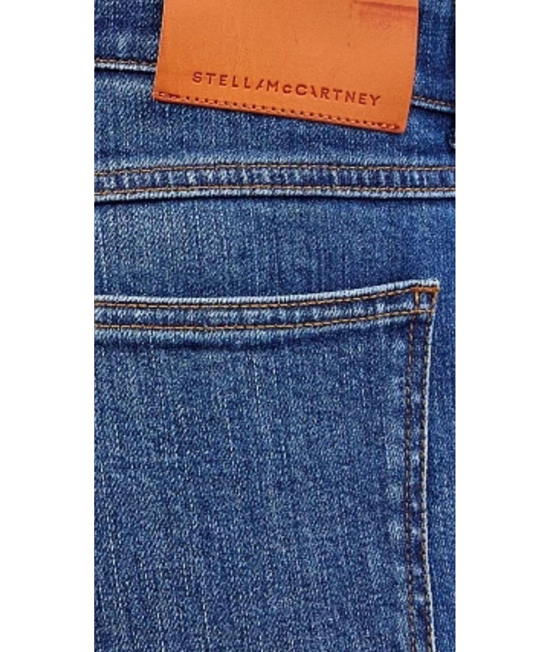 STELLA MCCARTNEY Синие хлопковые прямые джинсы, фото 4