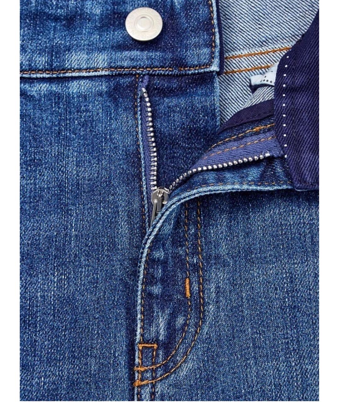 STELLA MCCARTNEY Синие хлопковые прямые джинсы, фото 6