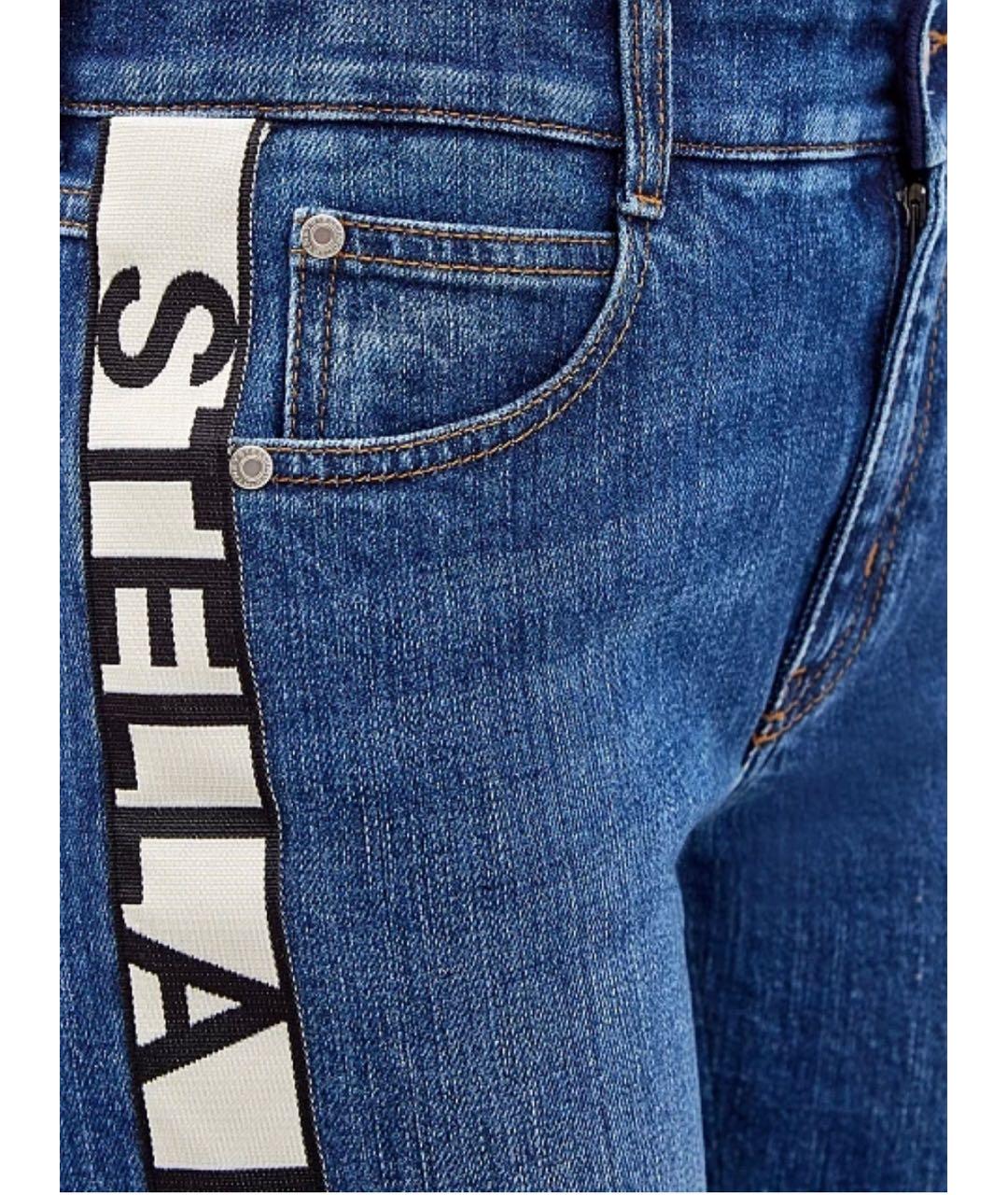 STELLA MCCARTNEY Синие хлопковые прямые джинсы, фото 3