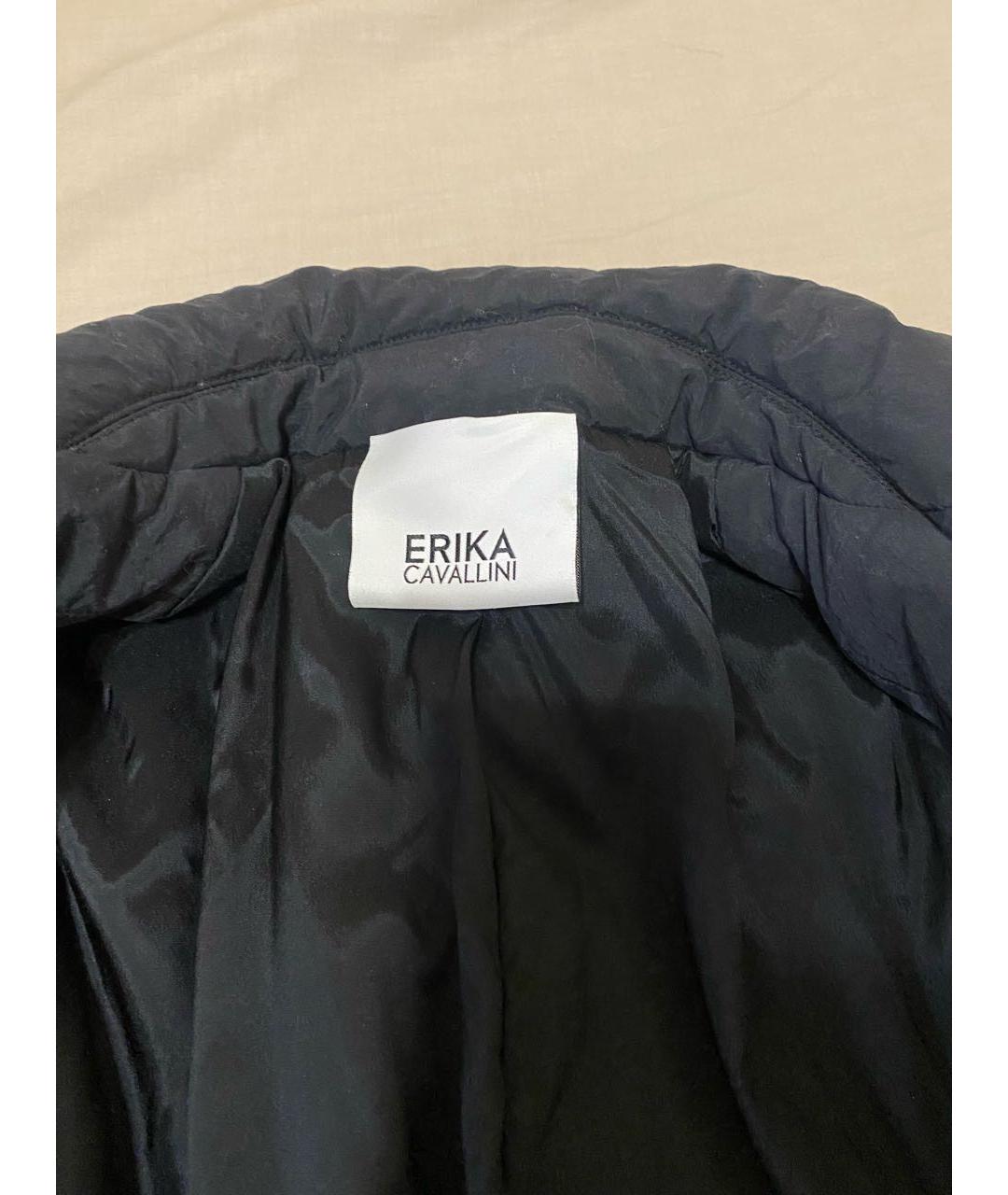 ERIKA CAVALLINI Черная полиамидовая куртка, фото 2