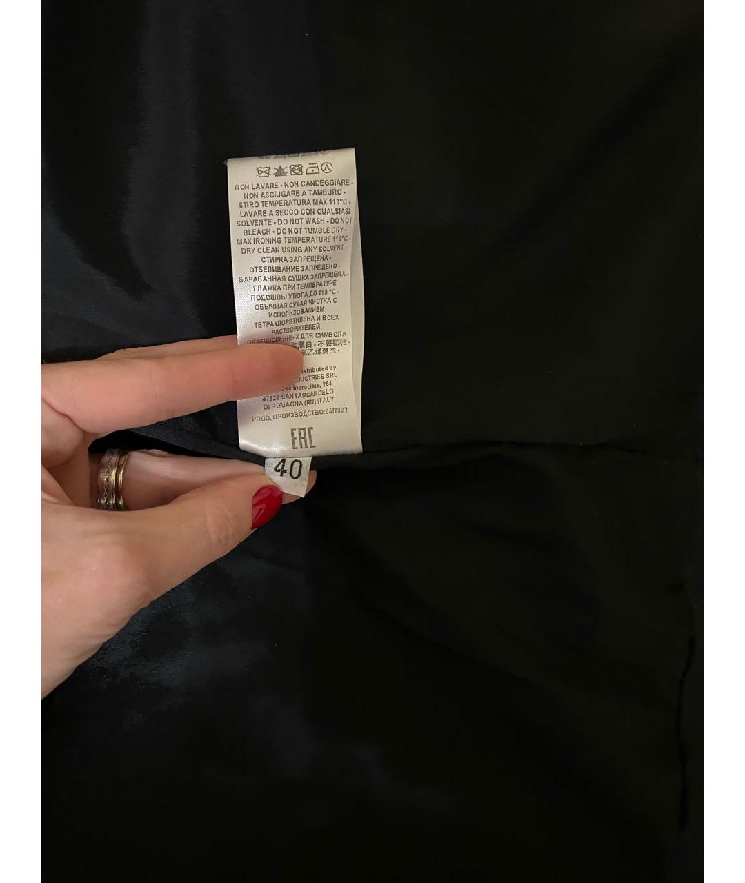 ERIKA CAVALLINI Черная полиамидовая куртка, фото 5
