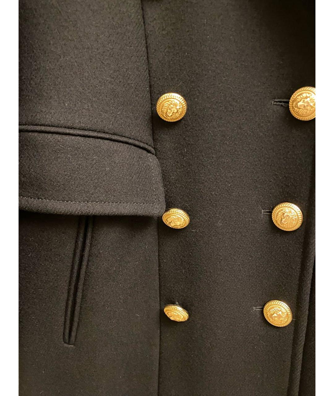 BALMAIN Черное кашемировое пальто, фото 8
