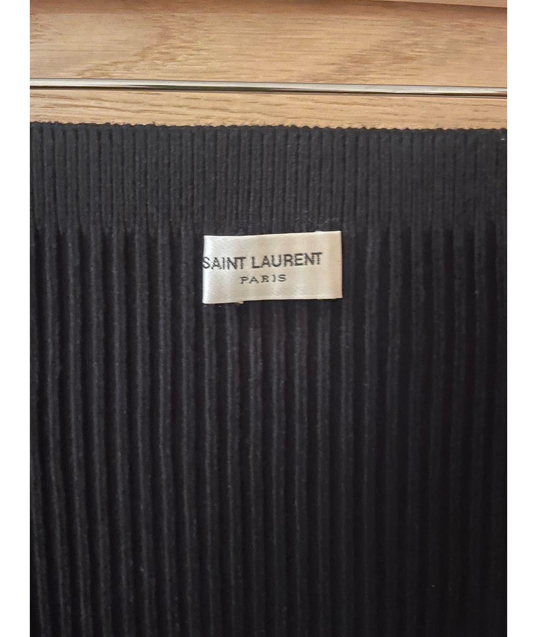 SAINT LAURENT Золотая юбка мини, фото 4