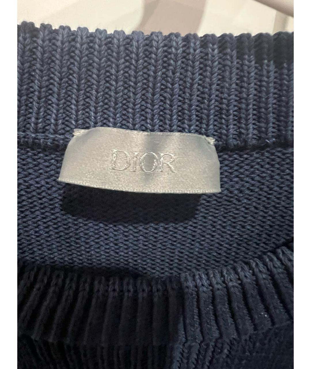 CHRISTIAN DIOR PRE-OWNED Темно-синий шерстяной джемпер / свитер, фото 2