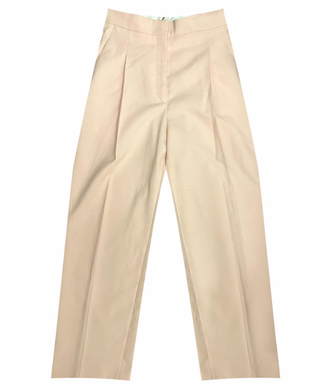 SANDRO Розовые полиэстеровые брюки широкие, фото 4
