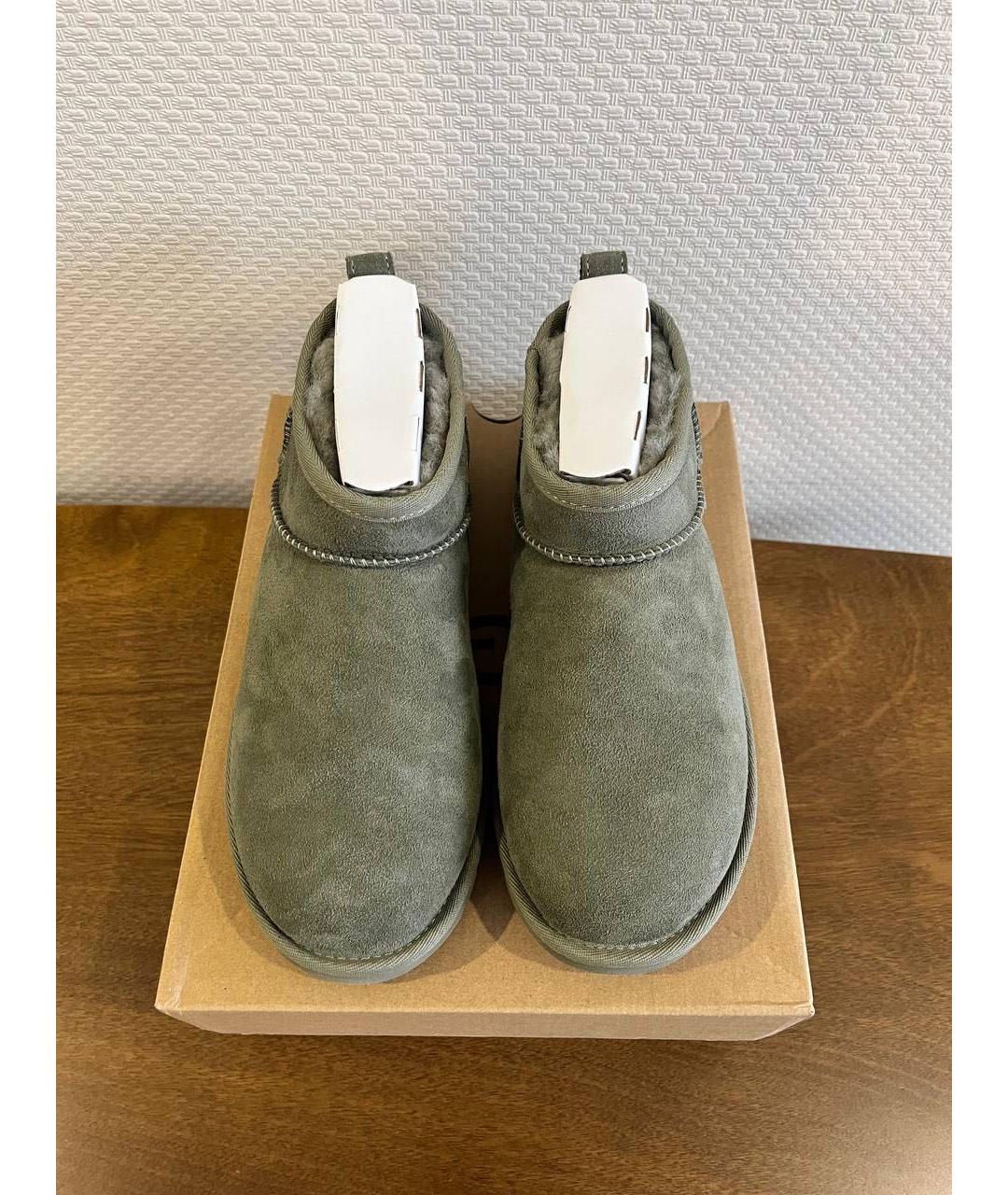 UGG AUSTRALIA Серые замшевые ботинки, фото 3