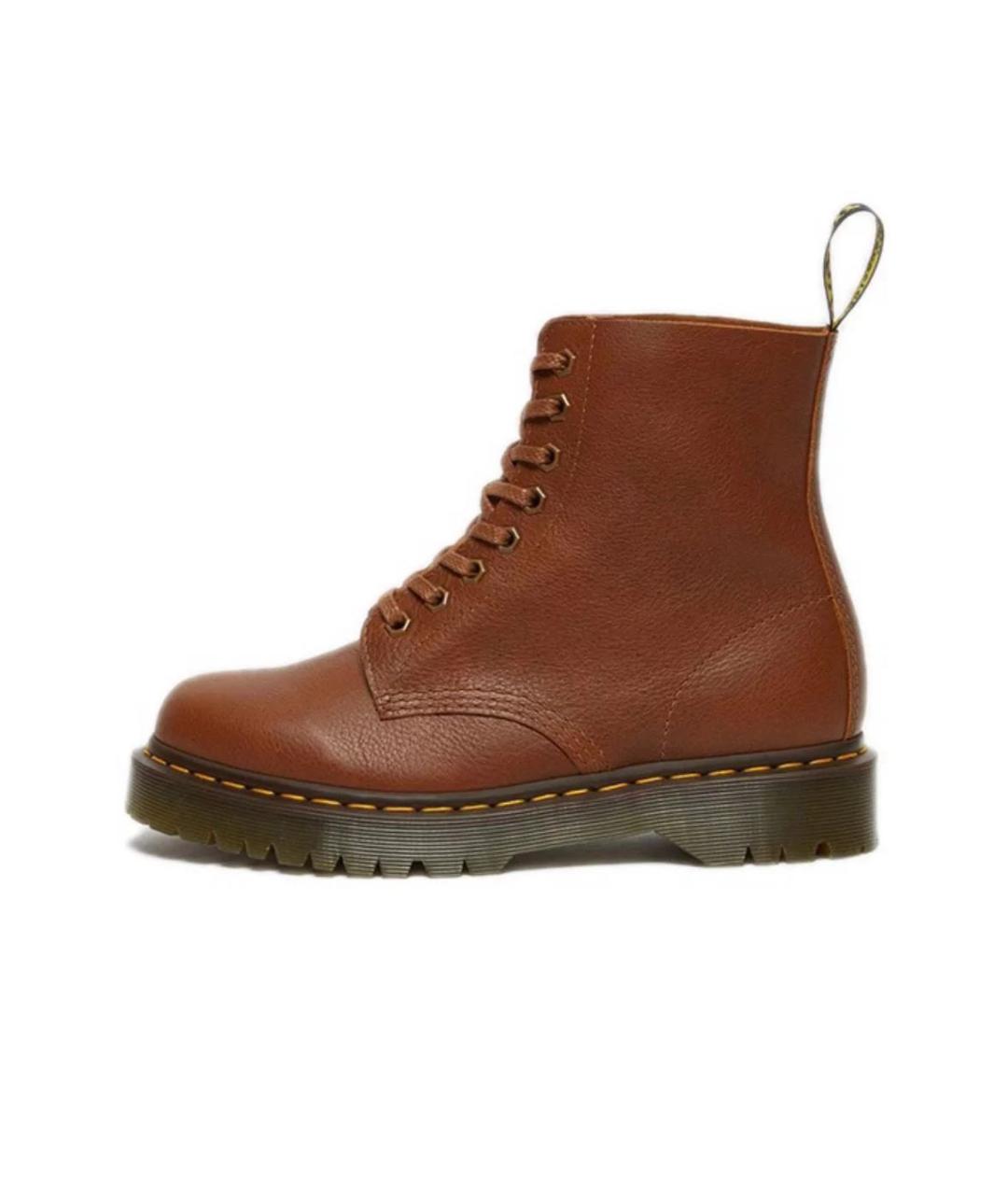 DR. MARTENS Коричневые кожаные ботинки, фото 4