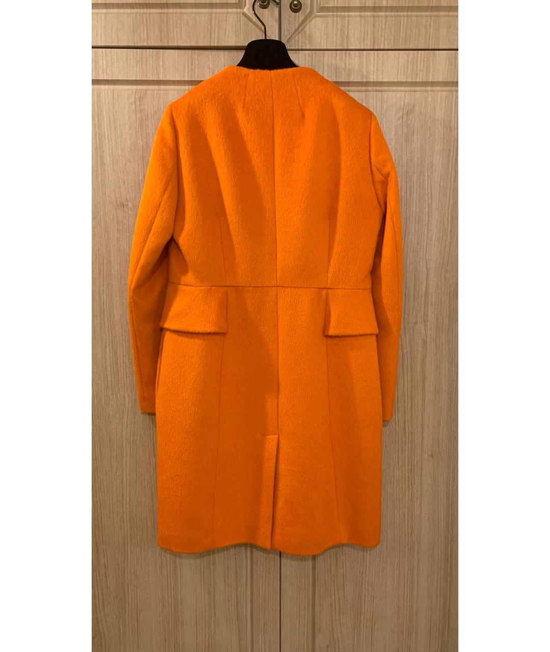 BLUMARINE Оранжевое шерстяное пальто, фото 2