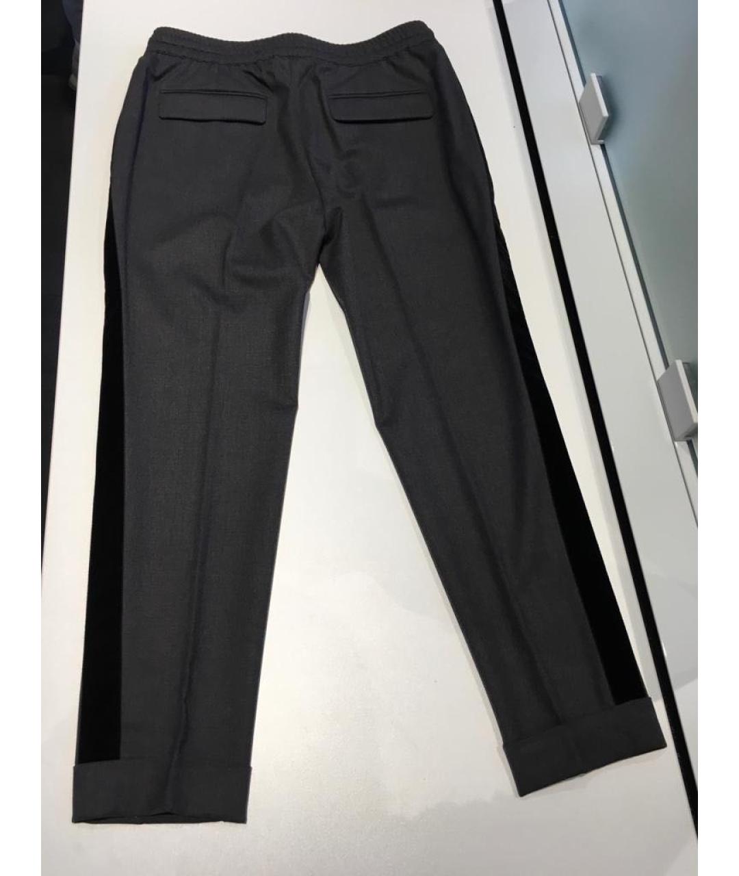P.A.R.O.S.H. Антрацитовые прямые брюки, фото 2