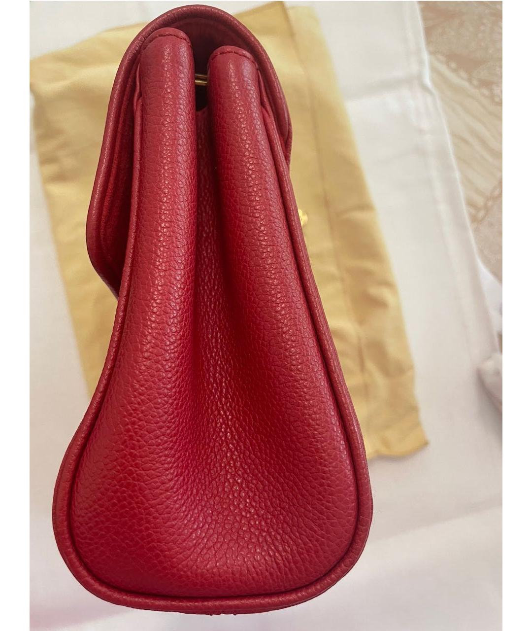 LOUIS VUITTON Красная кожаная сумка через плечо, фото 2