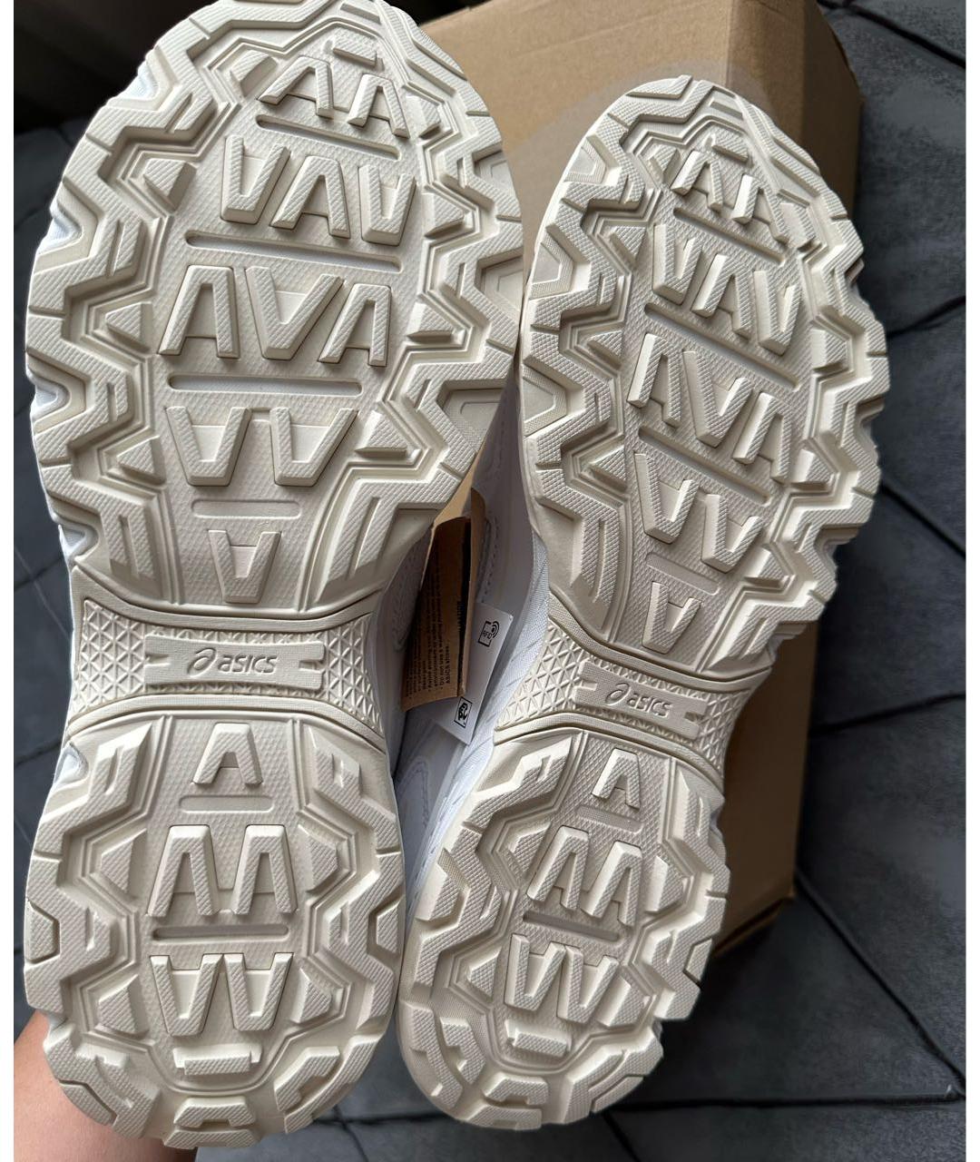 ASICS Белые текстильные низкие кроссовки / кеды, фото 6