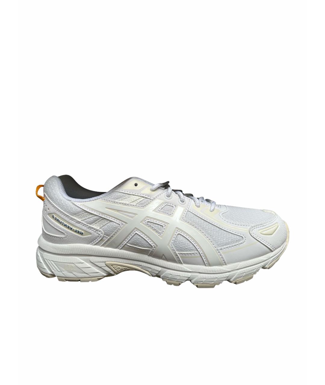 ASICS Белые текстильные низкие кроссовки / кеды, фото 1