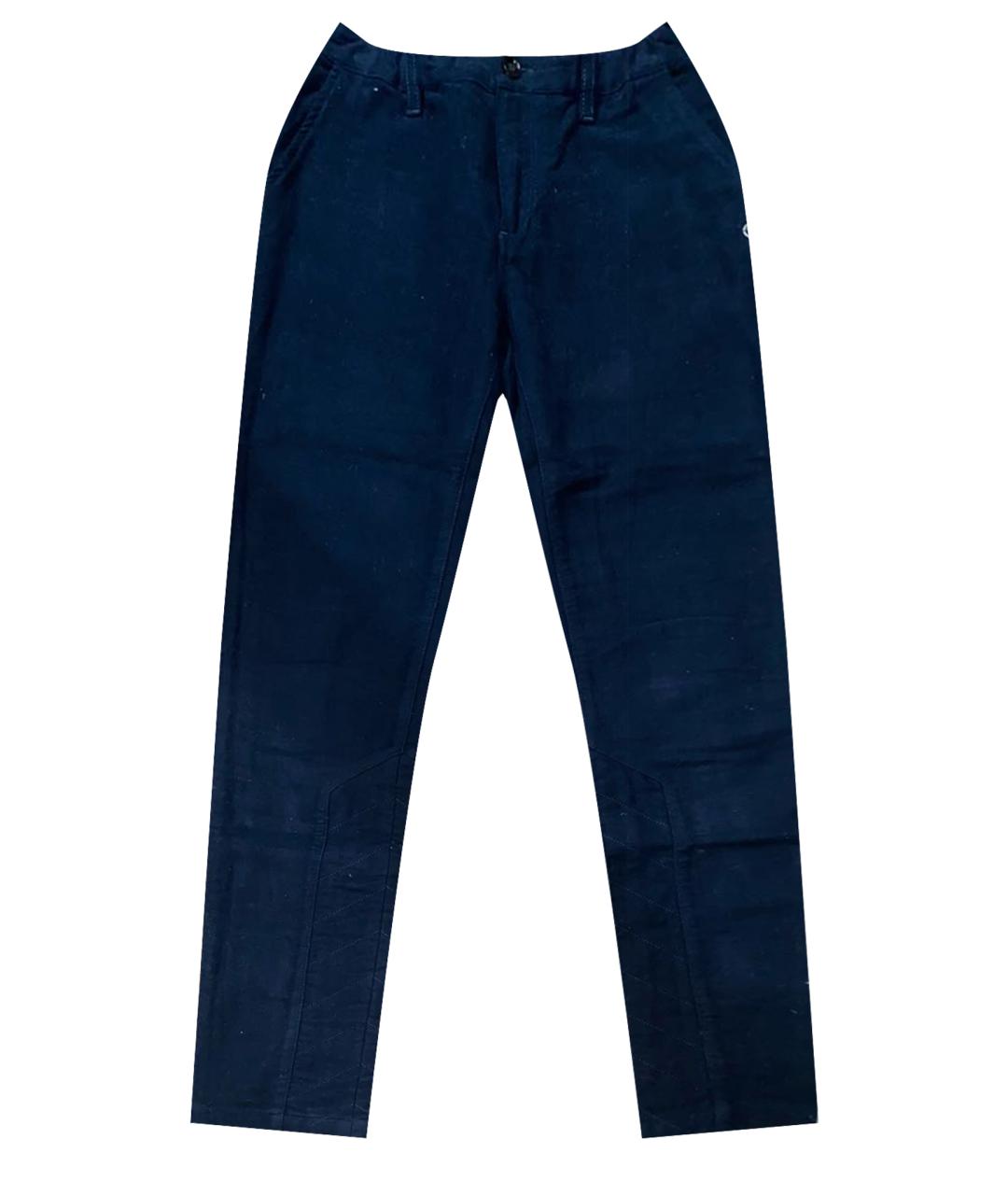 GUCCI Темно-синие хлопковые брюки и шорты, фото 1