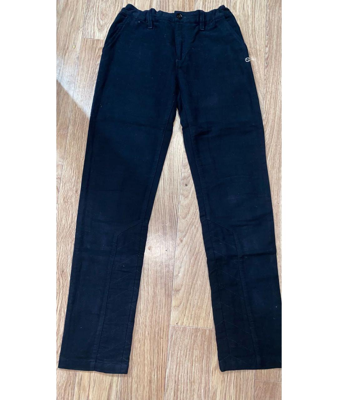 GUCCI Темно-синие хлопковые брюки и шорты, фото 6
