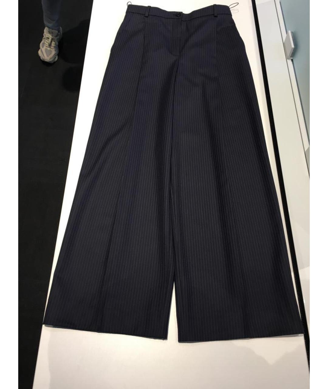 NINA RICCI PRE-OWNED Темно-синие брюки широкие, фото 2