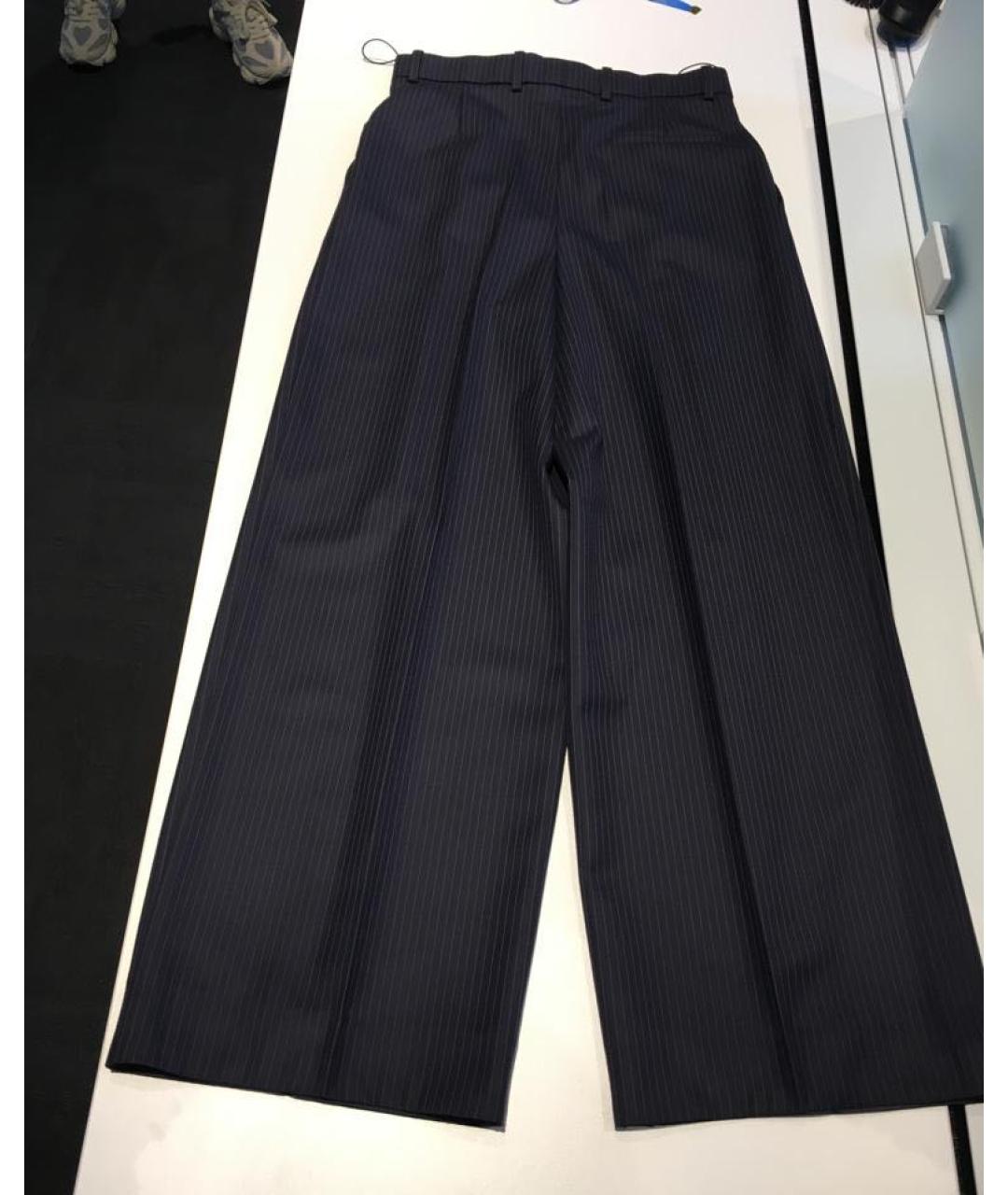 NINA RICCI PRE-OWNED Темно-синие брюки широкие, фото 4