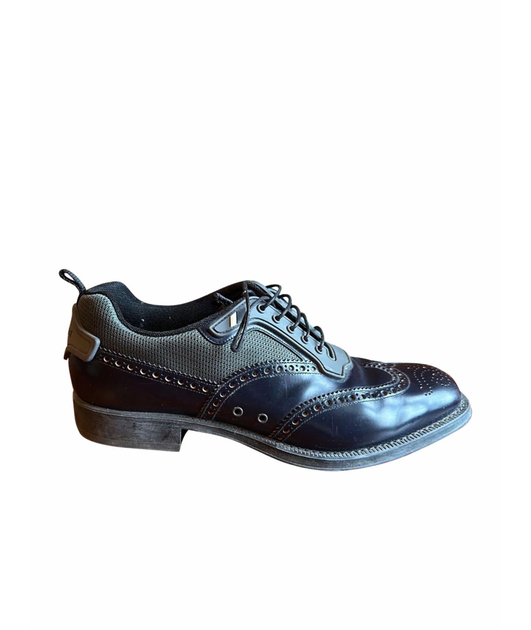 PRADA Темно-синие низкие ботинки, фото 1