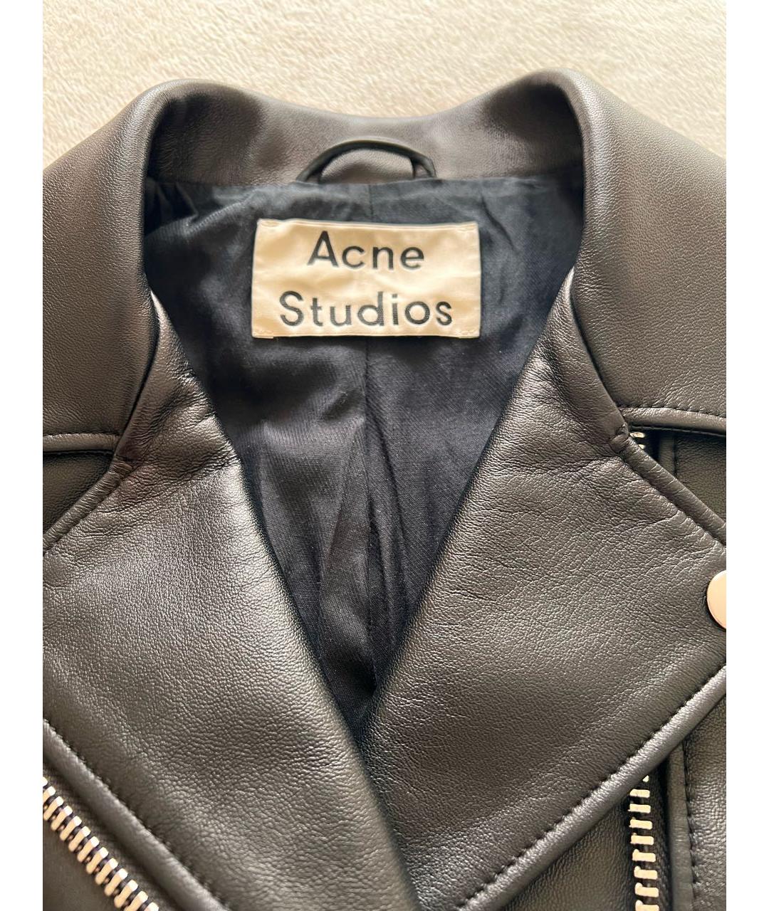 ACNE STUDIOS Черная кожаная куртка, фото 3