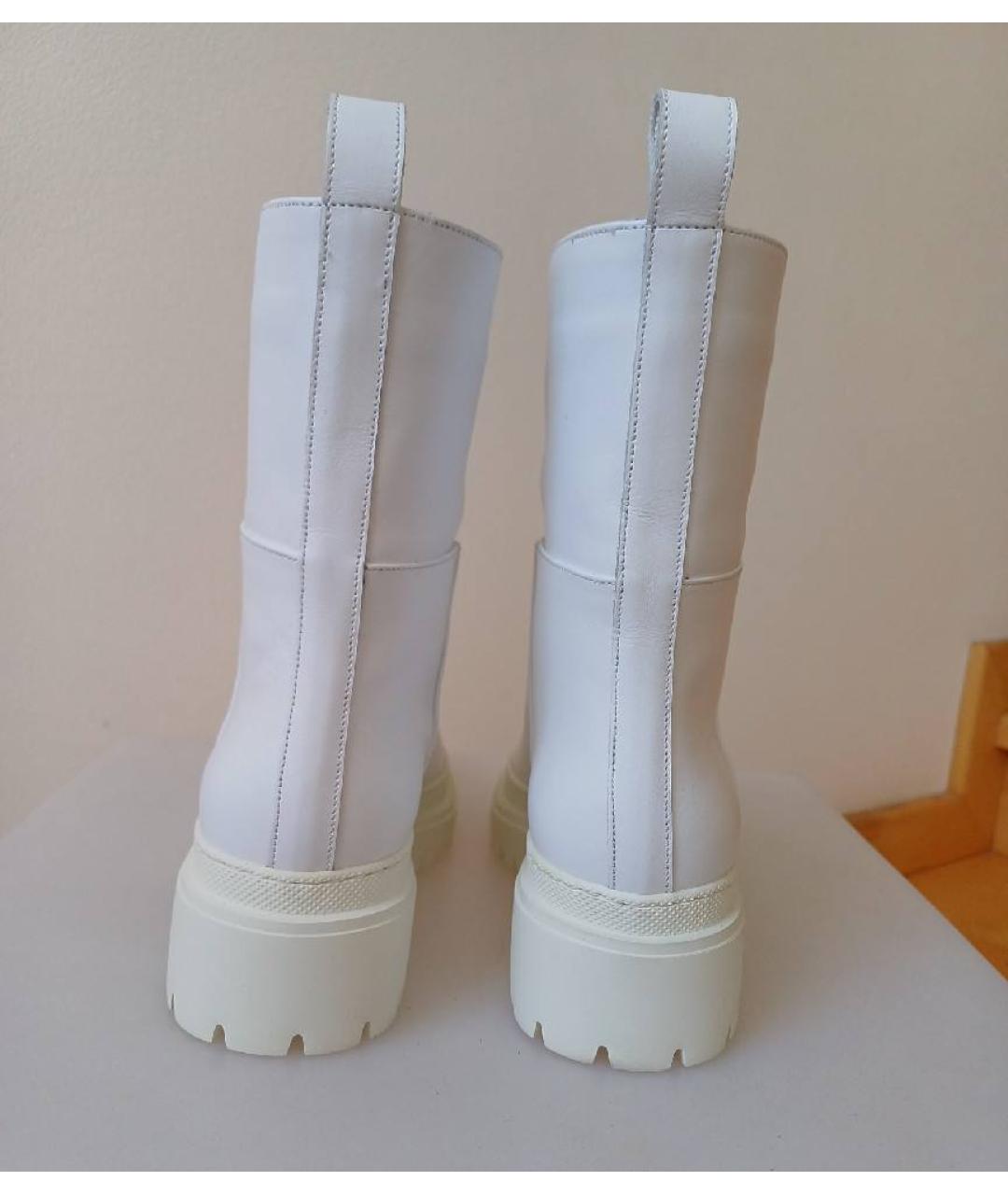 L'AUTRECHOSE Белые кожаные ботинки, фото 4