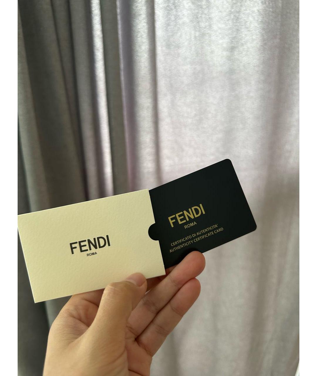 FENDI Коричневые пластиковые солнцезащитные очки, фото 7