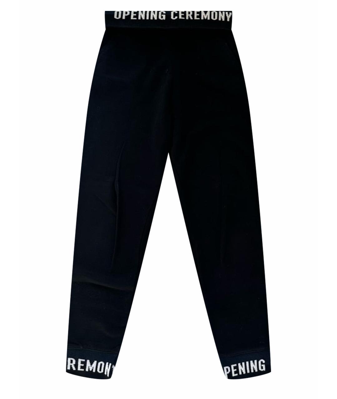 OPENING CEREMONY Черные хлопковые спортивные брюки и шорты, фото 1