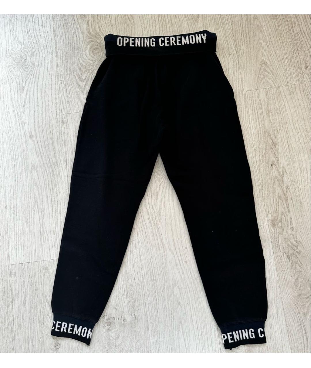 OPENING CEREMONY Черные хлопковые спортивные брюки и шорты, фото 2