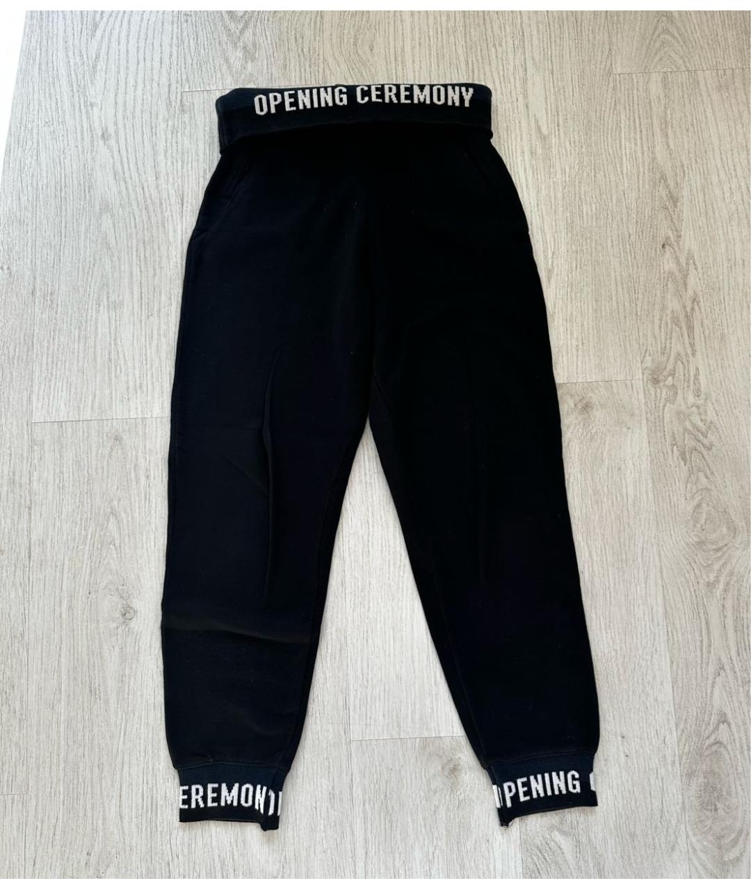OPENING CEREMONY Черные хлопковые спортивные брюки и шорты, фото 5