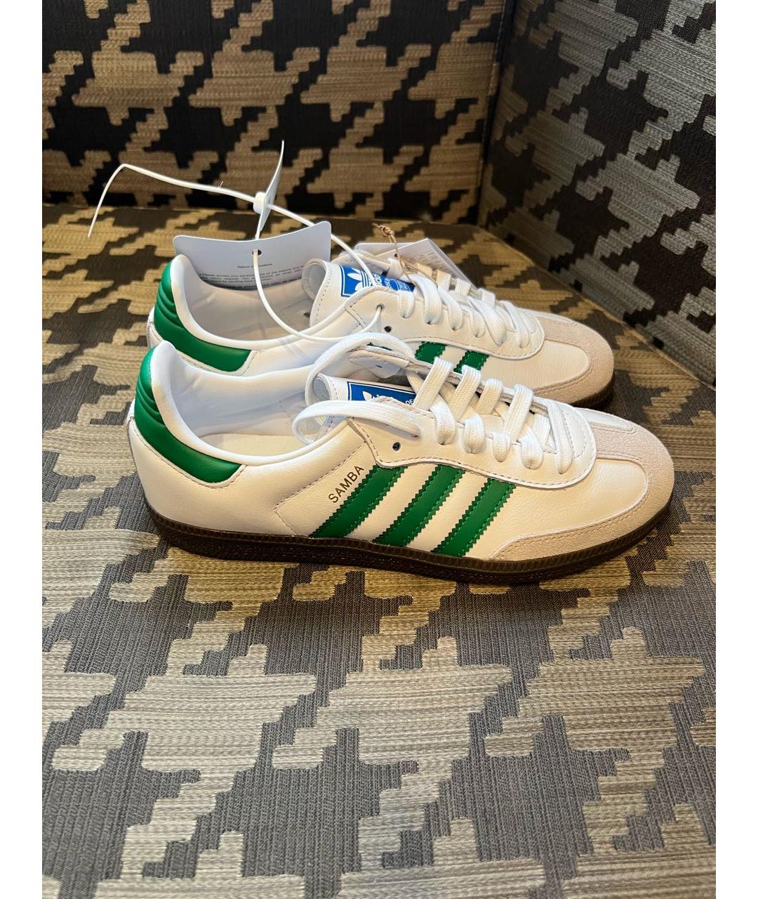 ADIDAS Белые кожаные кеды, фото 8