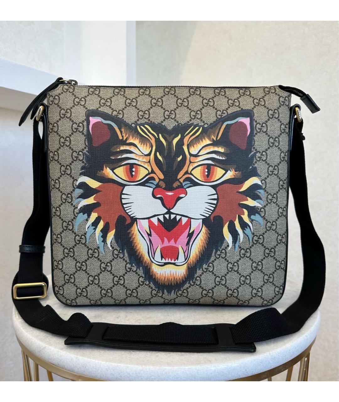 GUCCI Кожаная сумка на плечо, фото 2