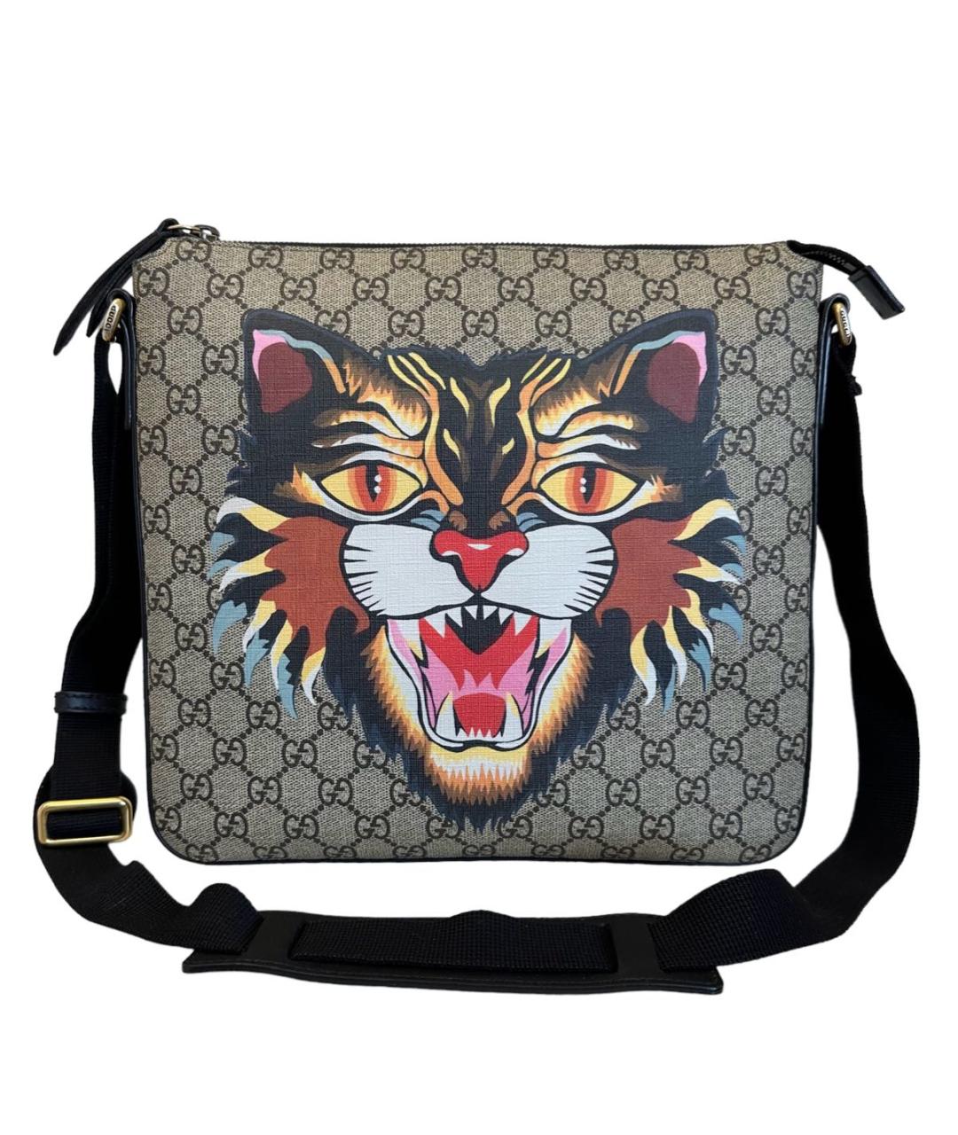 GUCCI Кожаная сумка на плечо, фото 9