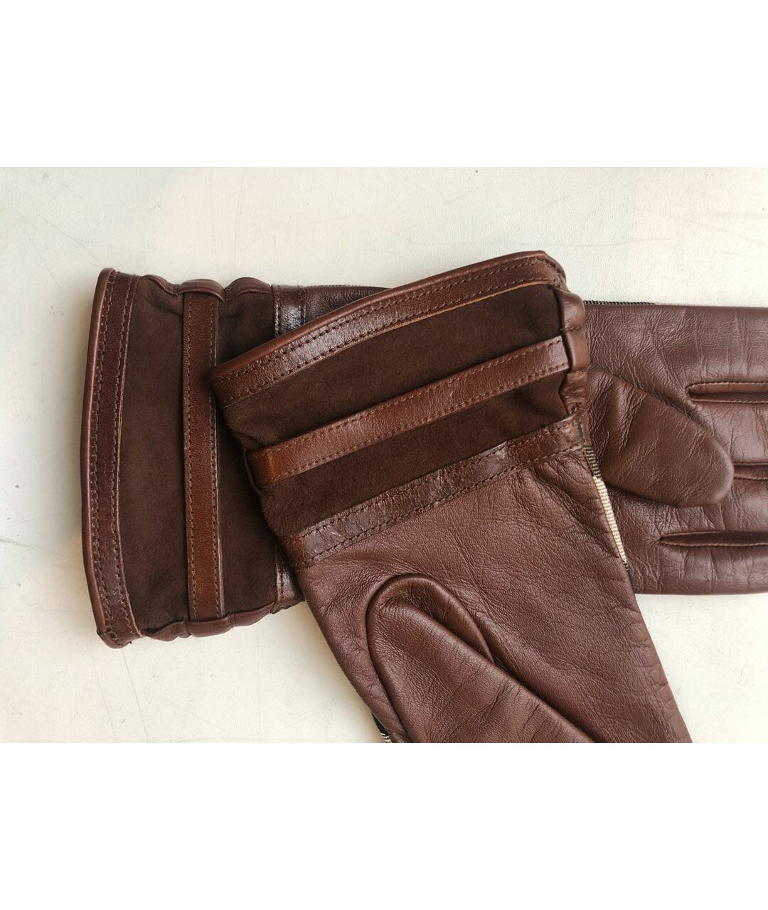 BURBERRY Мульти кожаные перчатки, фото 4